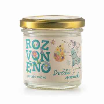 Rozvoněno Svěží vánek, přírodní svíčka s eukalyptem a citronem 130 ml