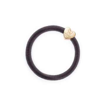 By Eloise London Gumička Velvet Gold Heart French Grey  1ks