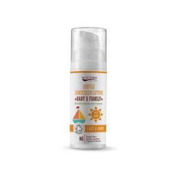 WOODEN SPOON Opalovací tělové mléko Baby & Family SPF 30 50 ml